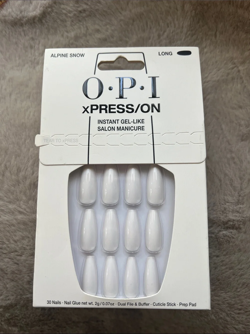 OPI xPRESS/ON Press-On Nails BUNDLE (4) | Bubble Bath Alpine Snow Break the Gold